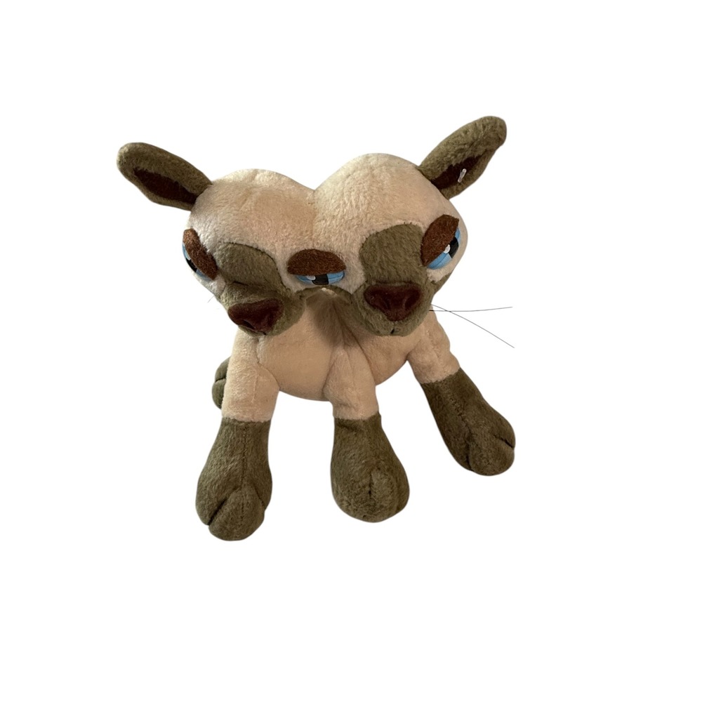 Meanies Series 3 Siamese Twins Two Headed Cat Plush The Idea Factory 1999 Toy
